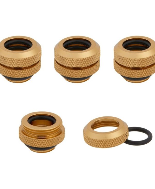Corsair Hydro X Series XF Hardline OD Fitting 1/4" on 14mm Gold 4-Pack CX-9052009-WW