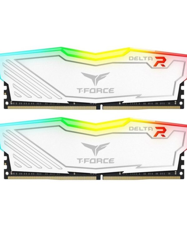 TeamGroup T-Force Delta RGB 16GB (2x8GB) 3600MHz DDR4 White TF4D416G3600HC18JDC01