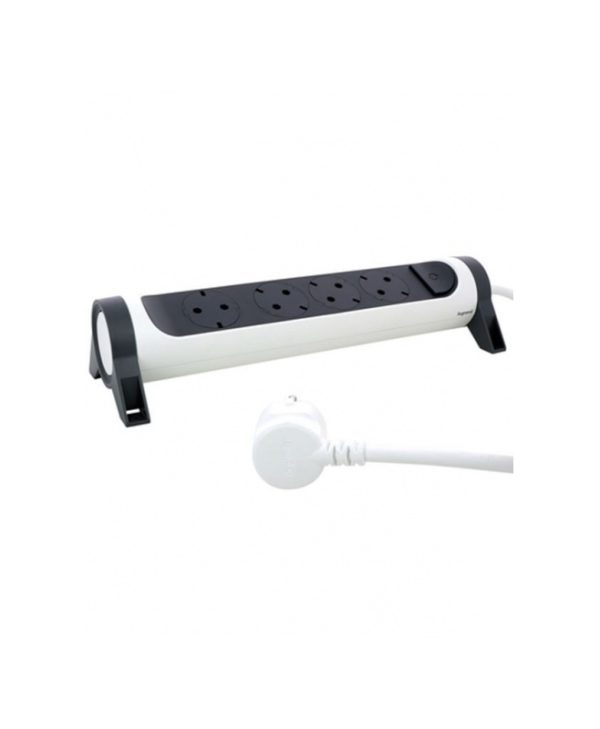 Legrand SurgeArrest 4 Outlets Rotating 1.5m  White/Grey 694529
