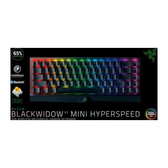 Razer BlackWidow V3 Mini 65% Wireless (2.4 & Bluetooth) Yellow Switch Gaming Keyboard US Layout RZ03-03890100-R3M1 - Image 12