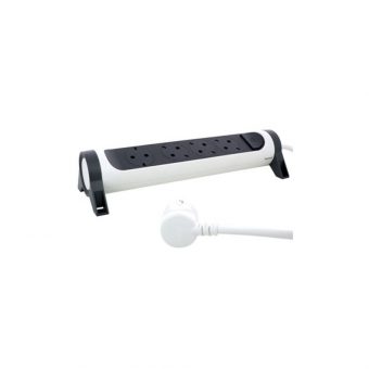Legrand SurgeArrest 4 Outlets Rotating 1.5m  White/Grey 694529 - Image 2