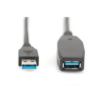 Digitus Extension Cable USB 3.0 Male - USB 3.0 Female 10m Black DA-73105 - Image 2
