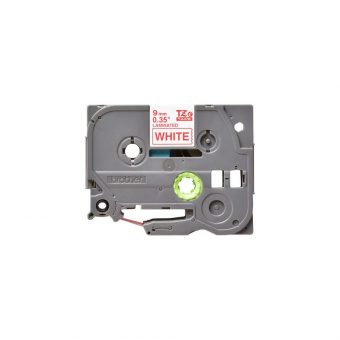 Brother Labelling Tape Cassette Red On White 9mmx8m TZe-222 - Image 3