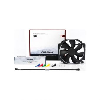 Noctua 14cm Premium Quiet Anti-Vibration Colored Pads 4-Pin PWM Fan NF-A15 HS-PWM CH.BK.S - Image 3