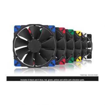Noctua 20cm Premium Anti-Vibration Colored Pads 4-Pin PWM Fan NF-A20 PWM CH.BK.S - Image 4