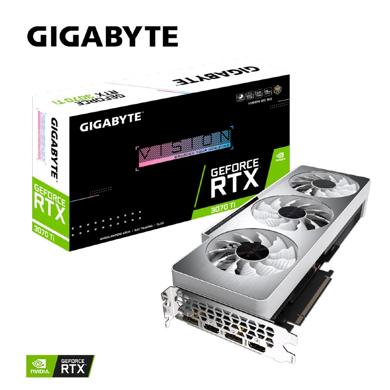Gigabyte GeForce RTX 3070 Ti Vision OC 8GB GDDR6 GV-N307TVISION OC-8GD