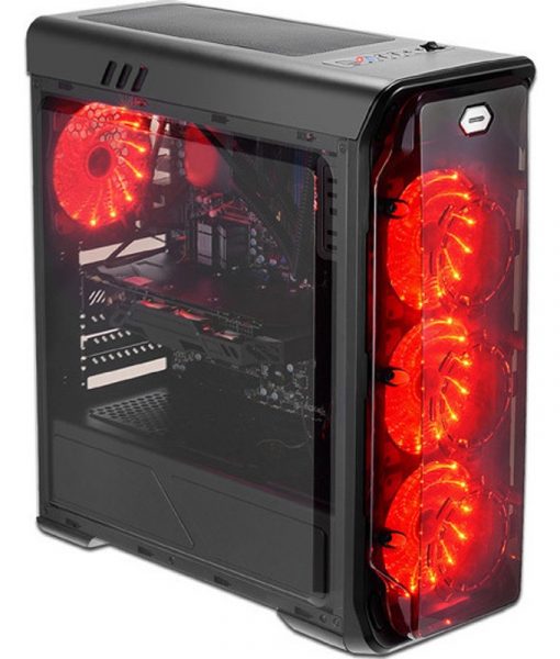 LC-Power 988B Red Typhoon ATX Gaming Case LC-988B-ON