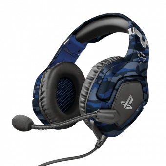 Trust GXT 488 Forze-B Wired Gaming Headset For PS4 Blue 23532 - Image 2