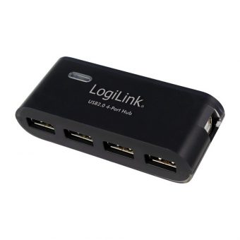 Logilink 4-Port USB 2.0 Hub Black UA0085