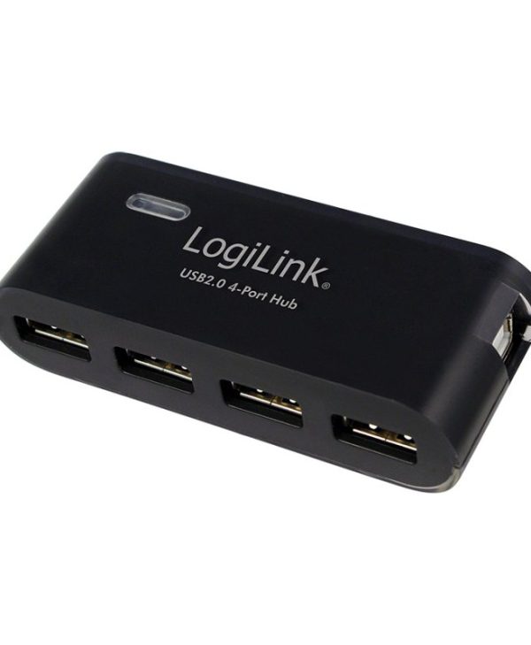 Logilink 4-Port USB 2.0 Hub Black UA0085