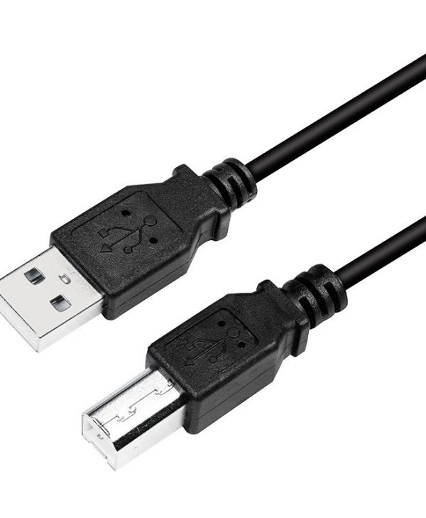 LogiLink Cable USB-A 2.0 Male - USB-B Male 2m Black CU0007B