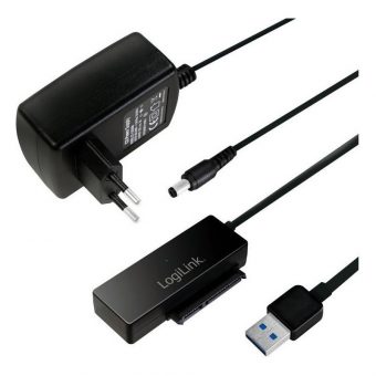 Logilink Adapter USB-A 3.0 - Sata  12V/2A Black AU0050