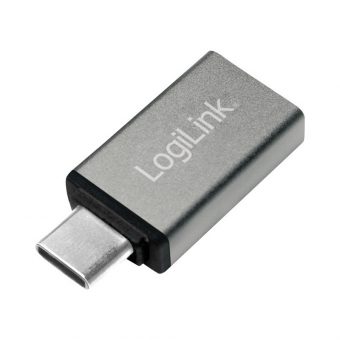 Logilink Adapter USB-Type C 3.2 Male to USB-A 2.0 Female Silver AU0042