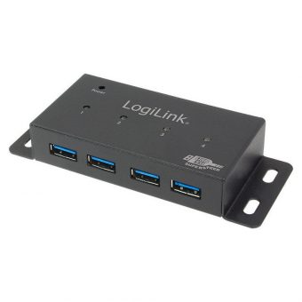 Logilink 4-Port USB 3.0 Hub 230V/3.5A Black UA0149