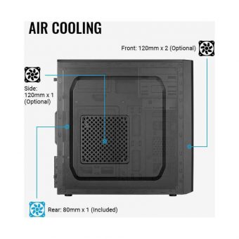 AeroCool CS-103 Mini Tower Black ACCS-PC11014.11 - Image 10