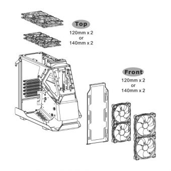 Thermaltake AH T200 Tempered Glass Mini Tower Snow White Edition CA-1R4-00S6WN-00 - Image 13