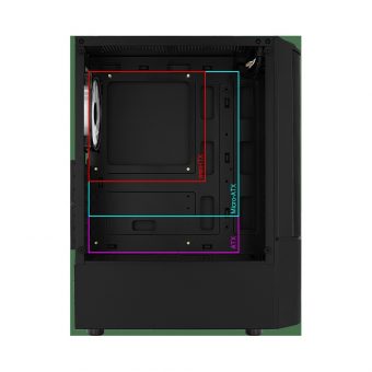 AeroCool Quantum Mesh V3 RGB Midi Tower Tempered Glass Black ACCM-PV31133.11 - Image 14