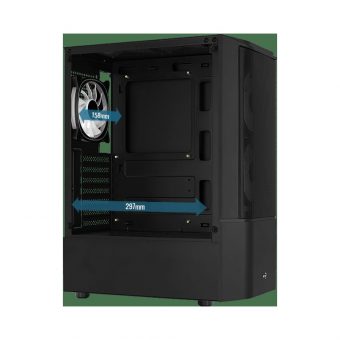 AeroCool Quantum Mesh V3 RGB Midi Tower Tempered Glass Black ACCM-PV31133.11 - Image 15