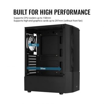 AeroCool Quantum Mesh V3 RGB Midi Tower Tempered Glass Black ACCM-PV31133.11 - Image 16
