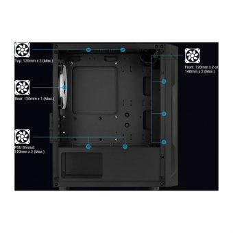AeroCool Trinity V2 RGB Mini Tower Tempered Glass Black ACCS-PV32033.11 - Image 18