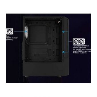 AeroCool Quantum Mesh V3 RGB Midi Tower Tempered Glass Black ACCM-PV31133.11 - Image 19