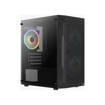 AeroCool Trinity V2 RGB Mini Tower Tempered Glass Black ACCS-PV32033.11 - Image 2