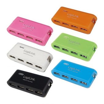Logilink 4-Port USB 2.0 Hub Black UA0085 - Image 2