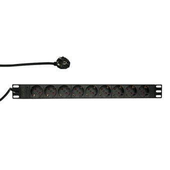 Logilink Rackmount Πολύπριζο 19″, 9 x Schuko Black PDU9C03 - Image 2
