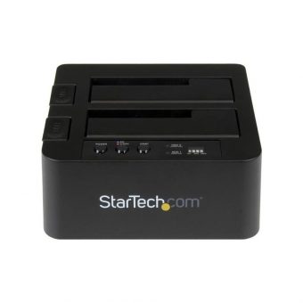 Startech 2x 2.5″/3.5″ USB-A 3.1 (10Gbps)  Sata III Docking Station Black SDOCK2U313 - Image 2