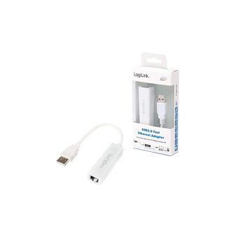 Logilink Adapter USB-A 2.0 to 10/100Mbps Ethernet Network White UA0144B - Image 2