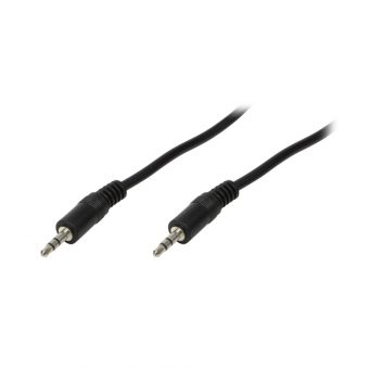 Logilink Stereo Audio Cable 3.5mm Male – 3.5mm Male 1m Black CA1049 - Image 2