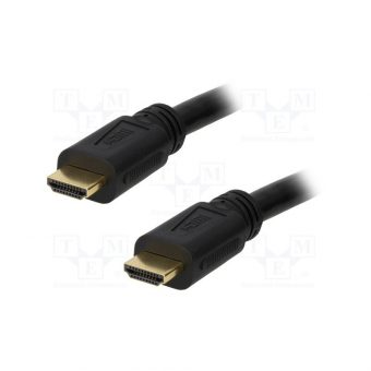 Logilink HDMI High Speed Cable with Ethernet Male – Male 10m Black CH0053 - Image 2
