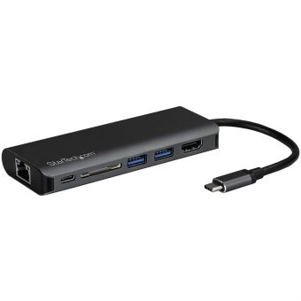 StarTech USB-C Travel Docking Station with 4K HDMI Black DKT30CSDHPD3 - Image 3