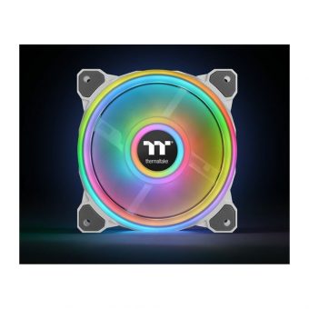 Thermaltake Riing Quad 12 RGB Radiator Fan TT Premium Snow White Edition 3-Pack CL-F100-PL12SW-A - Image 3
