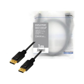 Logilink Cable DisplayPort Male -Male 8k2k/60hz 1m Black CV0119 - Image 3