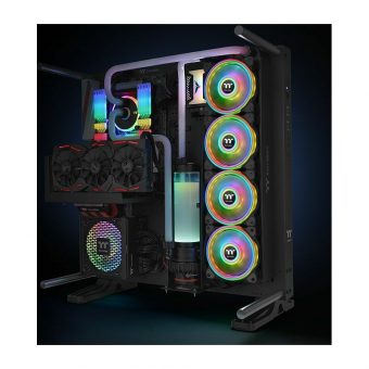 Thermaltake Riing Quad 12 RGB Radiator Fan TT Premium Edition 3-Pack CL-F088-PL12SW-A - Image 5