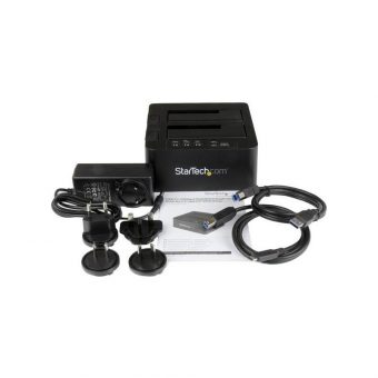 Startech 2x 2.5″/3.5″ USB-A 3.1 (10Gbps)  Sata III Docking Station Black SDOCK2U313 - Image 5