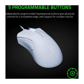 Razer Deathadder Essential White Gaming Mouse RZ01-03850200-R3M1 - Image 6