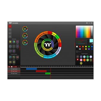 Thermaltake Riing Quad 12 RGB Radiator Fan TT Premium Snow White Edition 3-Pack CL-F100-PL12SW-A - Image 6