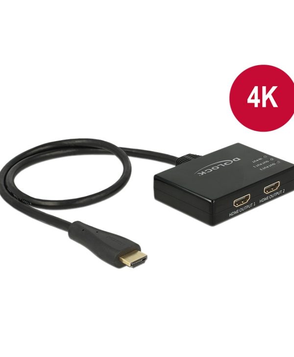 Delock Adapter HDMI To 2 x HDMI 4K 87700