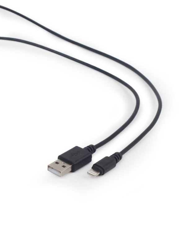 Cablexpert Cable USB 2.0 Type-A Male to Lightning 1m Black CC-USB2-AMLM-1M