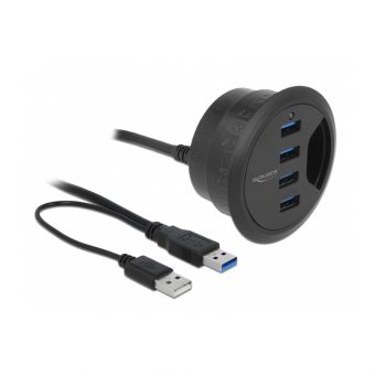 Delock In-Desk Hub 4-Port USB 3.0 62868 - Image 2