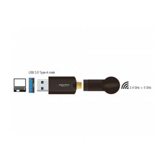 Delock Wireless Adapter Dual Band USB 3.0 12535 - Image 3