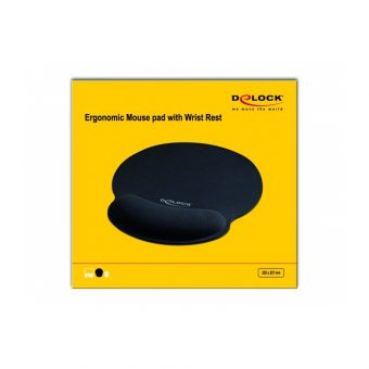 Delock Mouse Pad With Wrist Rest Black 12559 - Image 4