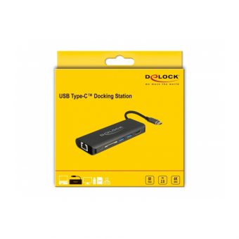 Delock Docking Station USB Type-C 3.1 HDMI 4K/Gigabit LAN/PD 87721 - Image 4