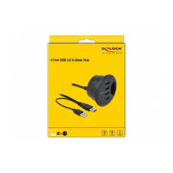 Delock In-Desk Hub 4-Port USB 3.0 62868 - Image 6