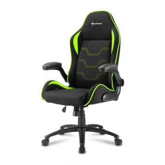 Sharkoon Shark Elbrus 1 Gaming Chair Black/Green 4044951027644 - Image 3