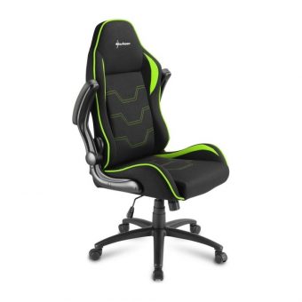 Sharkoon Shark Elbrus 1 Gaming Chair Black/Green 4044951027644 - Image 6