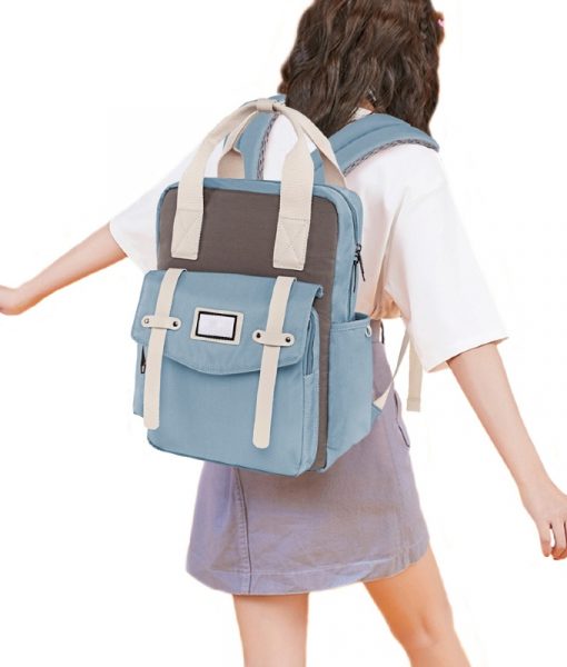 Kingslong KV14BLPL1 Vintage Series 14.14 Backpack Blue 6928521635461_7