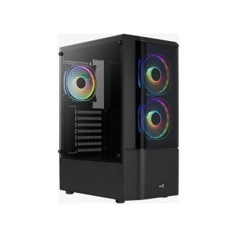 AeroCool Quantum V3 RGB Midi Tower Tempered Glass Black ACCM-PV30133.11